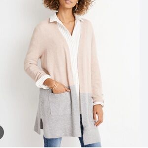 Madewell Kent Colorblock Cardigan Sweater Women’s Size Small